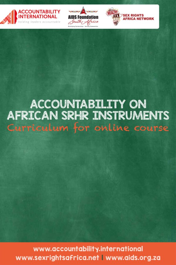 Accountability On African Srhr Instruments Toolkit