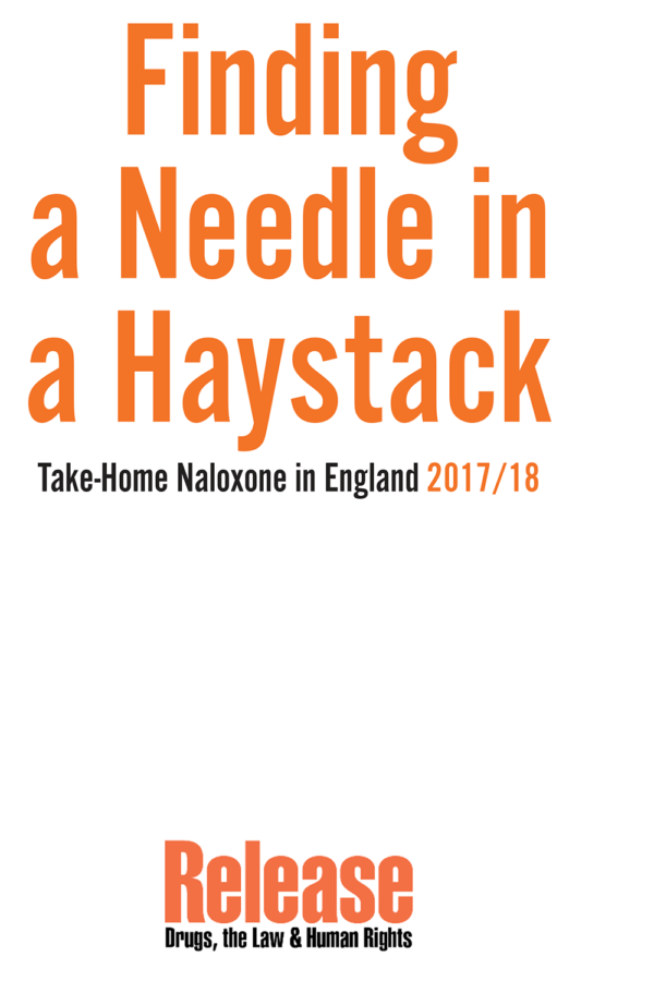 Finding A Needle In A Haystack: Take-home Naloxone In England