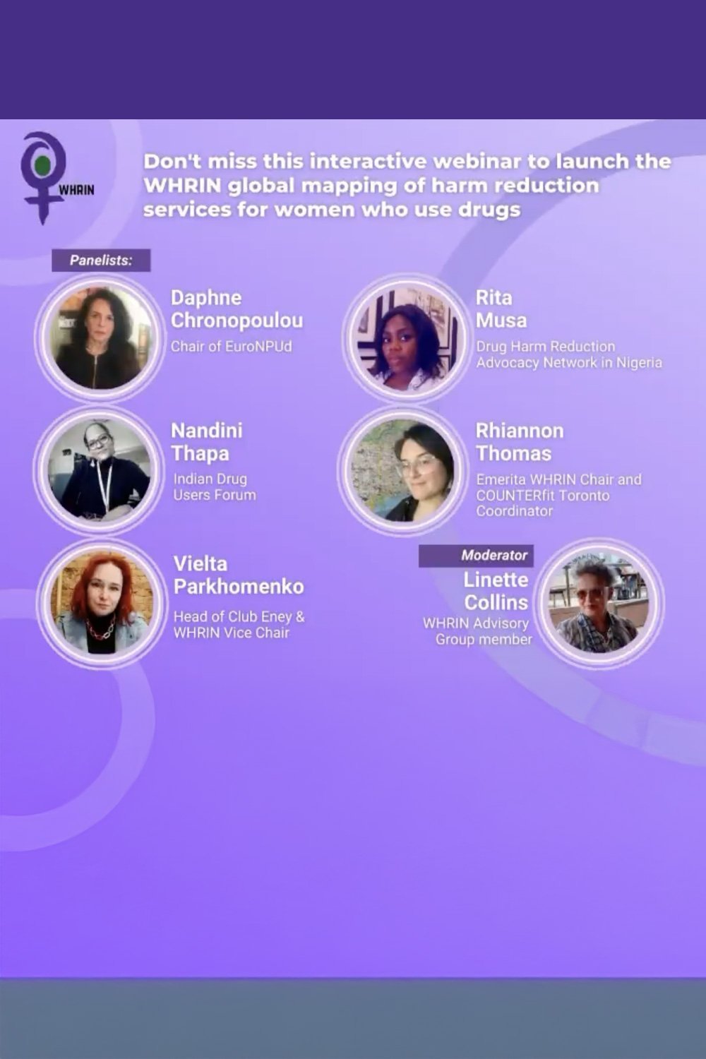 Launch of WHRIN global mapping of gender responsive harm reduction services